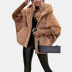 Oversized Hooded Patchwork Puffer Jacket