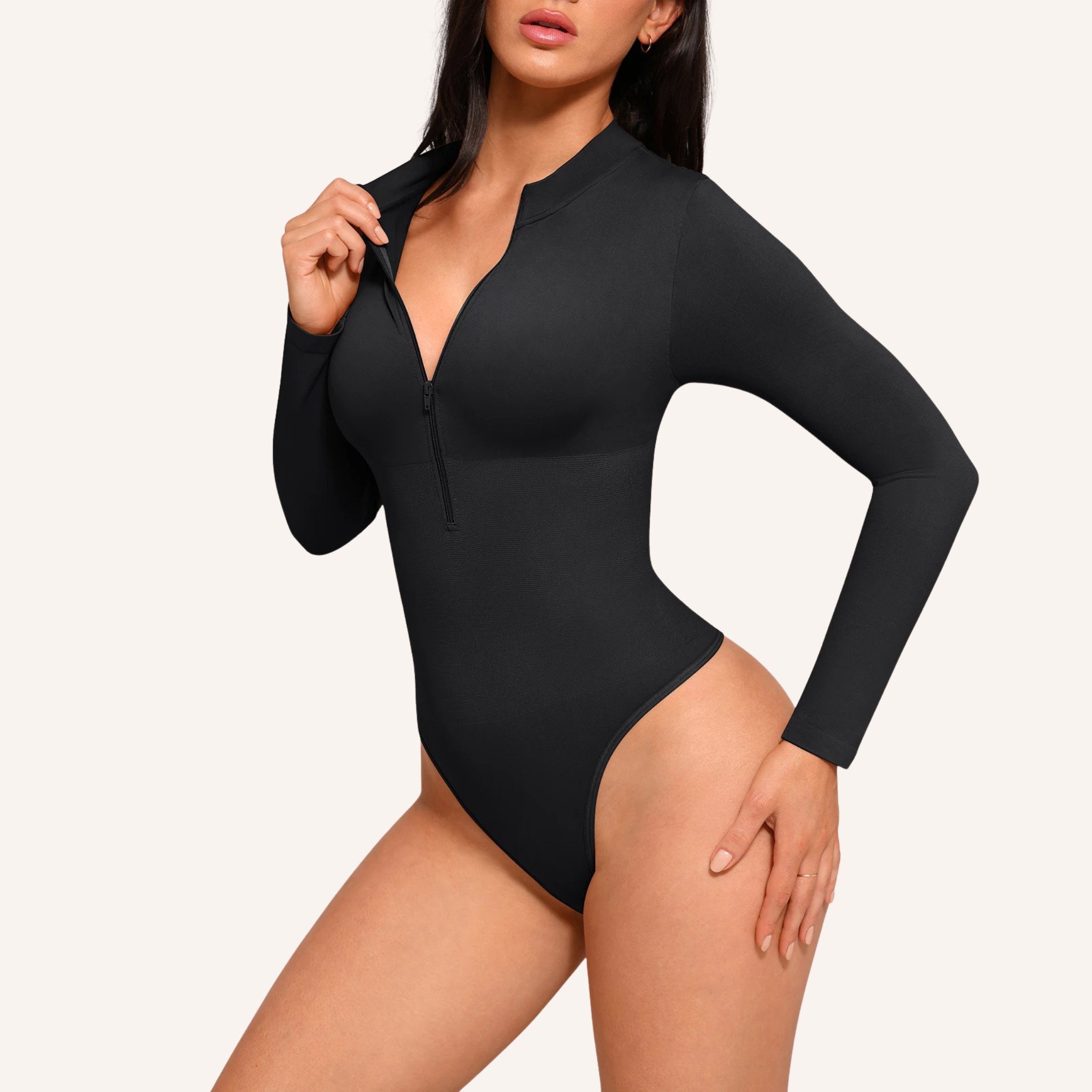 Zip Long Sleeve Bodysuit
