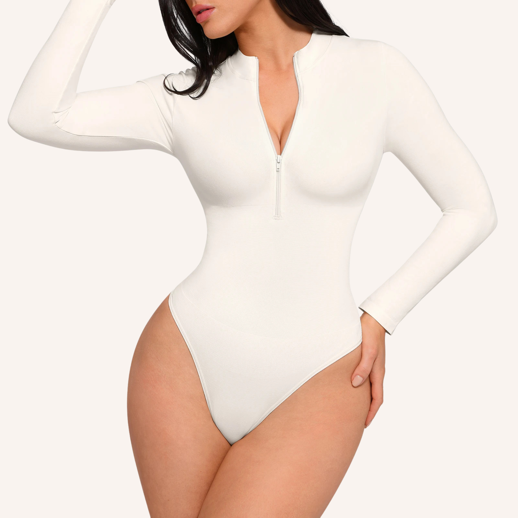 Zip Long Sleeve Bodysuit