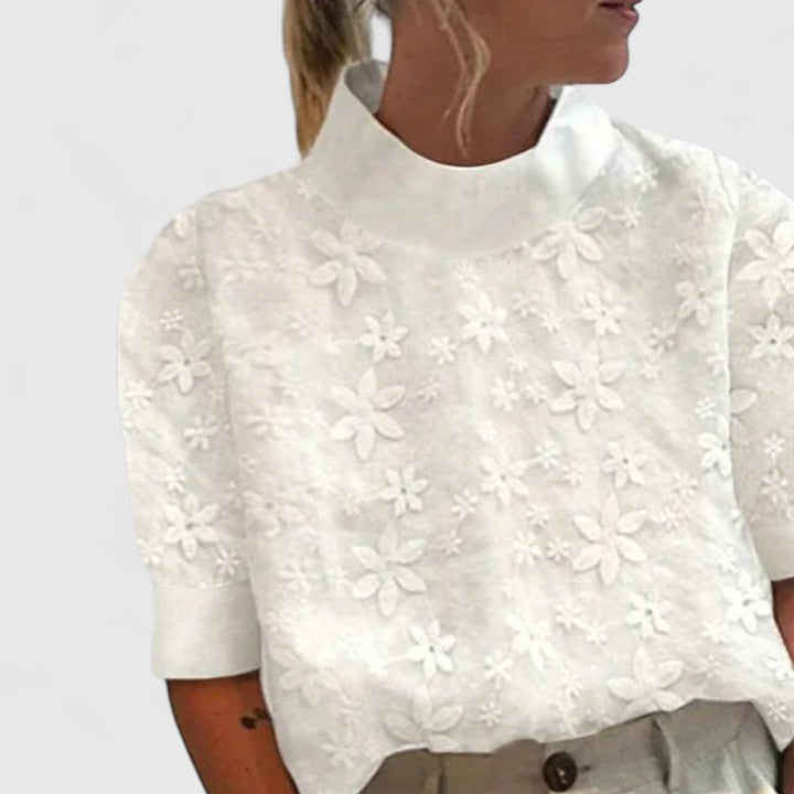 Margot | Textured Puff Blouse