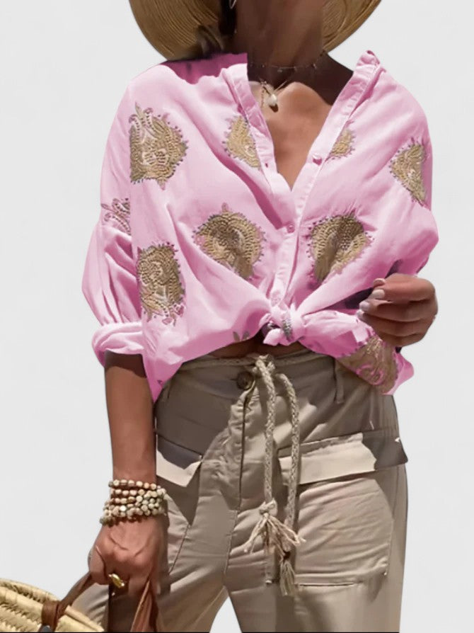 Vivienne | Ruffle Front Blouse
