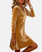 Celeste | Velvet Midi Dress