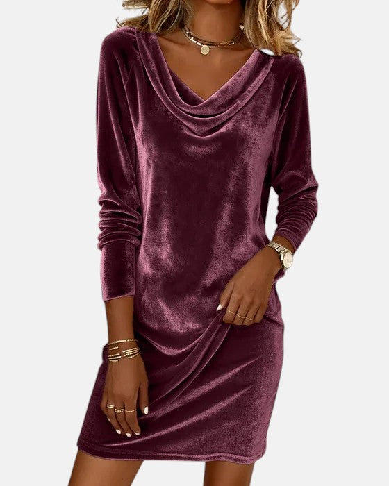 Celeste | Velvet Midi Dress