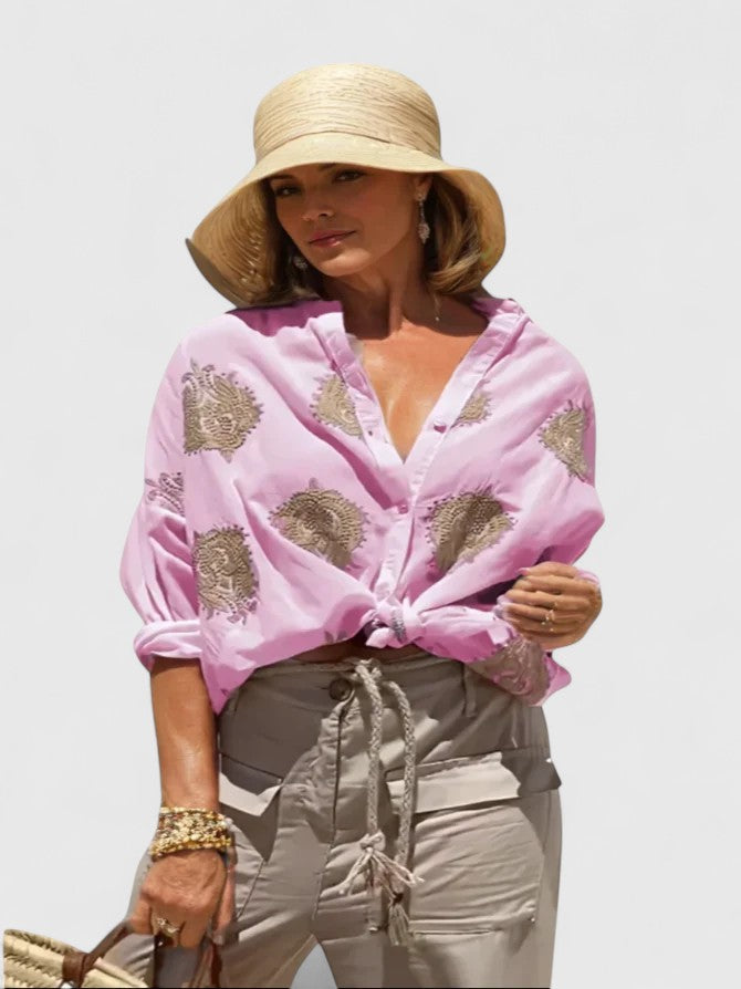 Vivienne | Ruffle Front Blouse