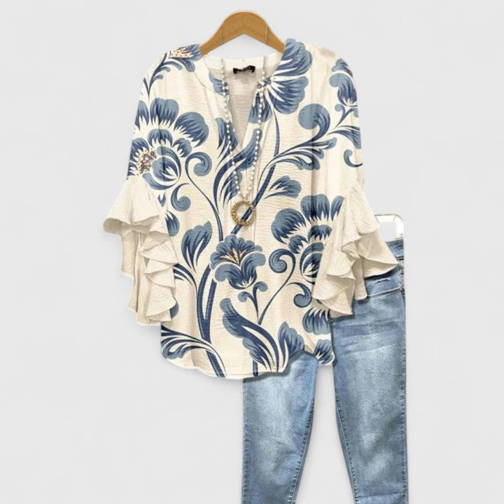 Talia | Floral Print Blouse