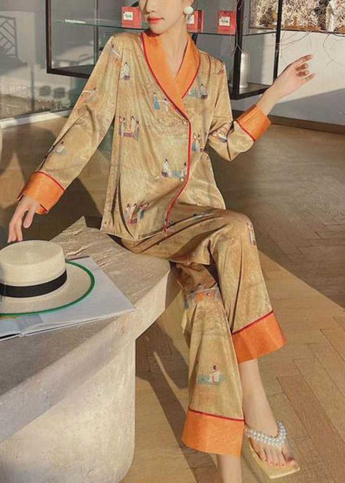 Oriane | Oriental Print Pyjama Set