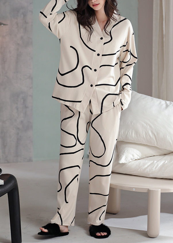 Blanc | Stripe Cotton Pyjama Set