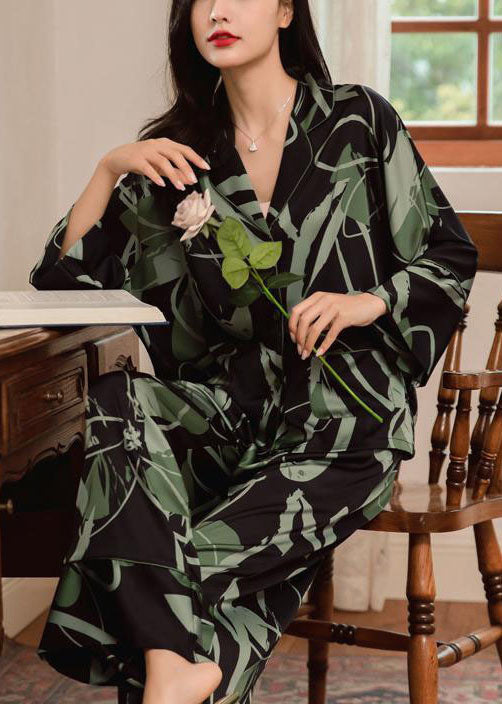 Céleste | Printed Silk Pyjama Set