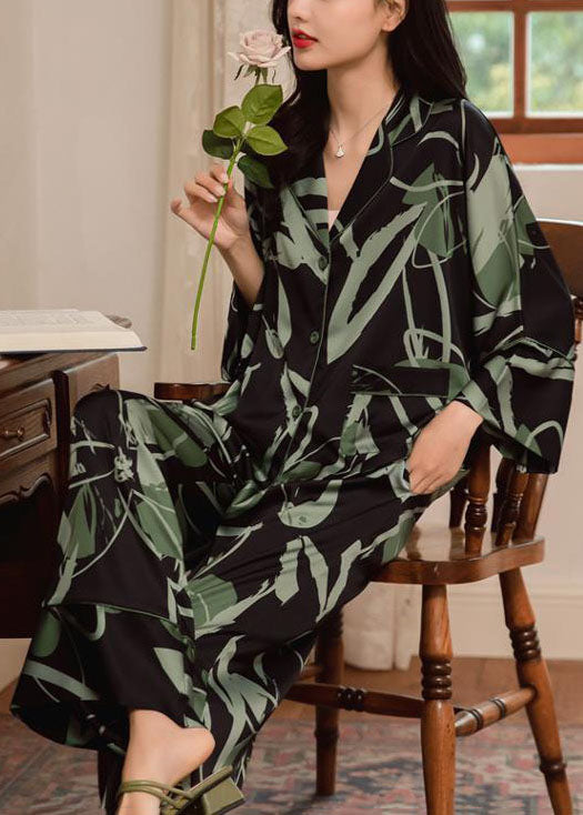 Céleste | Printed Silk Pyjama Set
