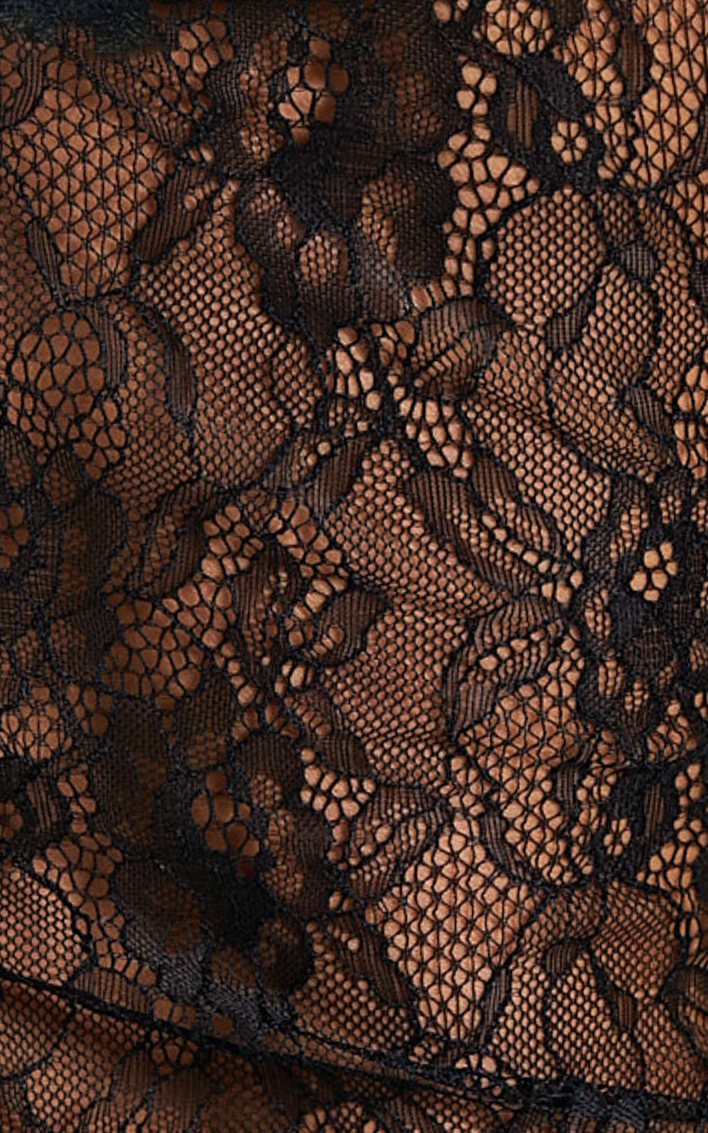 Cynthia Bodysuit - Long Sleeve Lace Bodysuit in Black