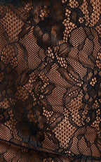 Cynthia Bodysuit - Long Sleeve Lace Bodysuit in Black