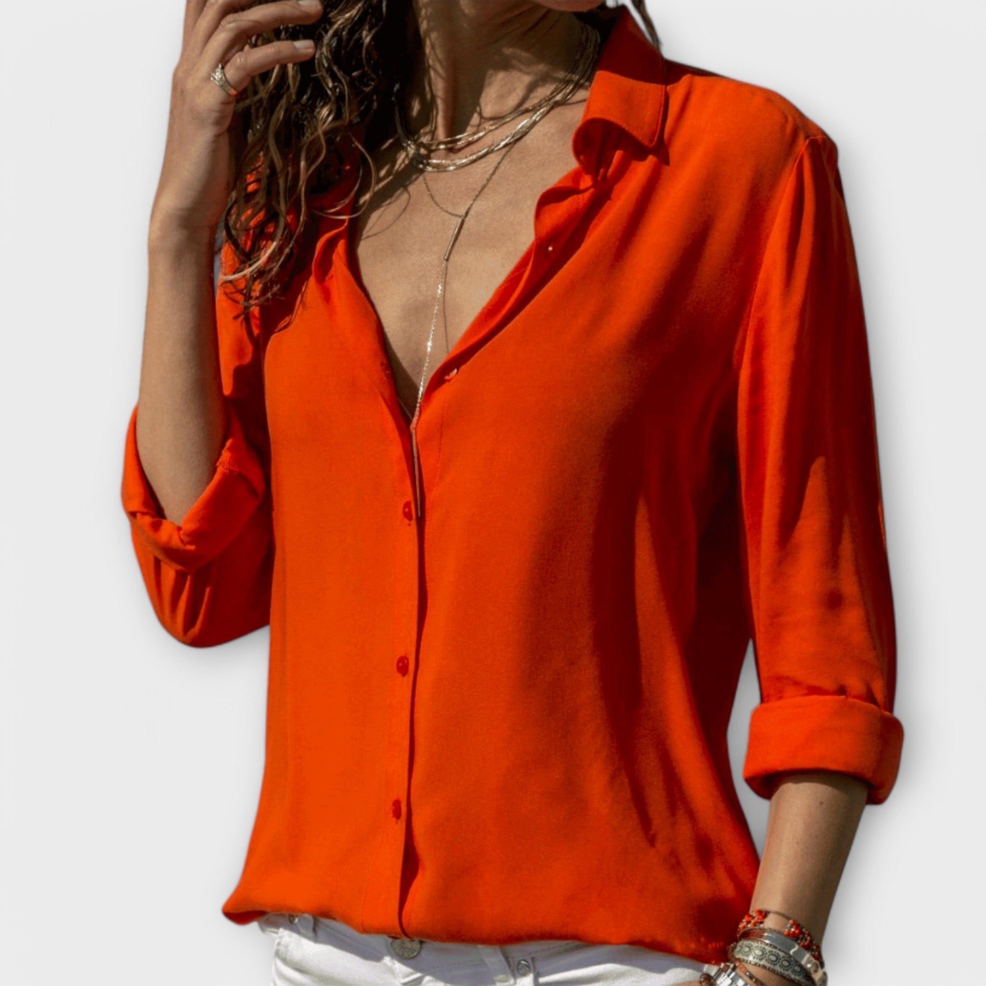 Nadia | V-Neck Relaxed Blouse