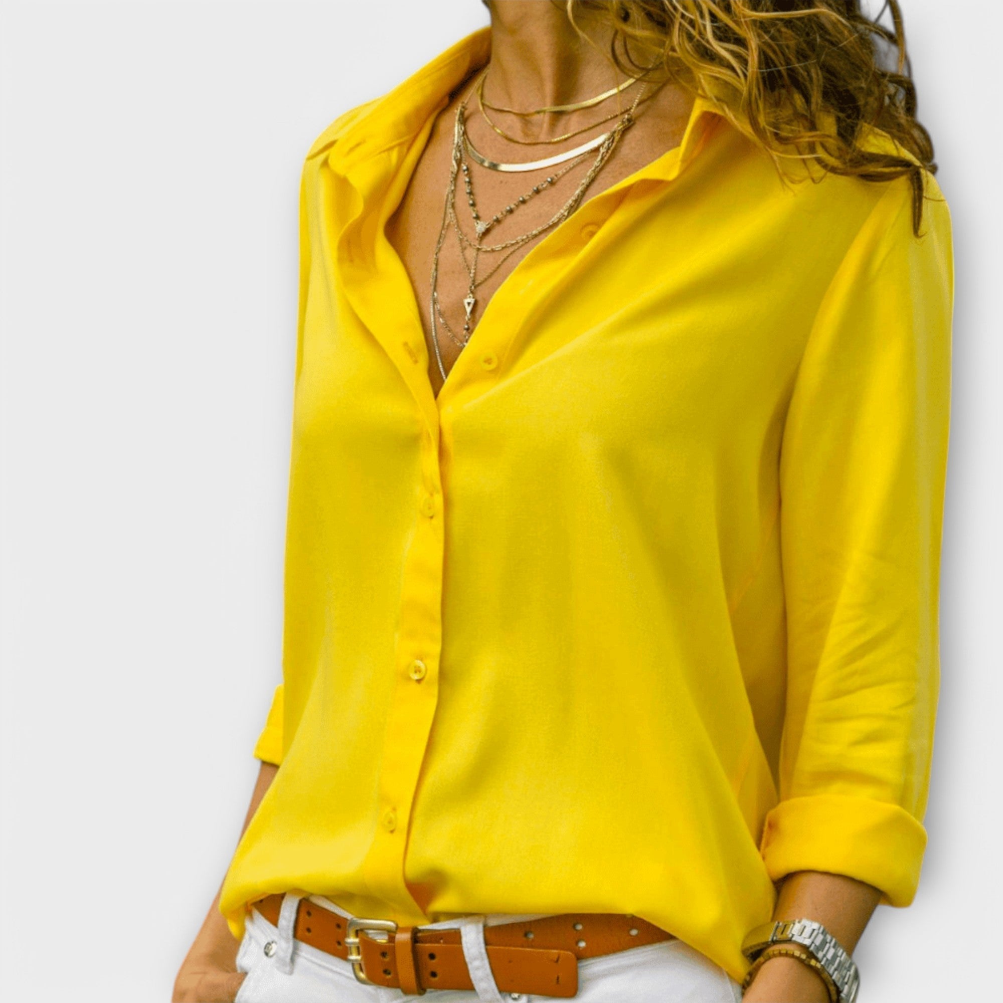 Nadia | V-Neck Relaxed Blouse