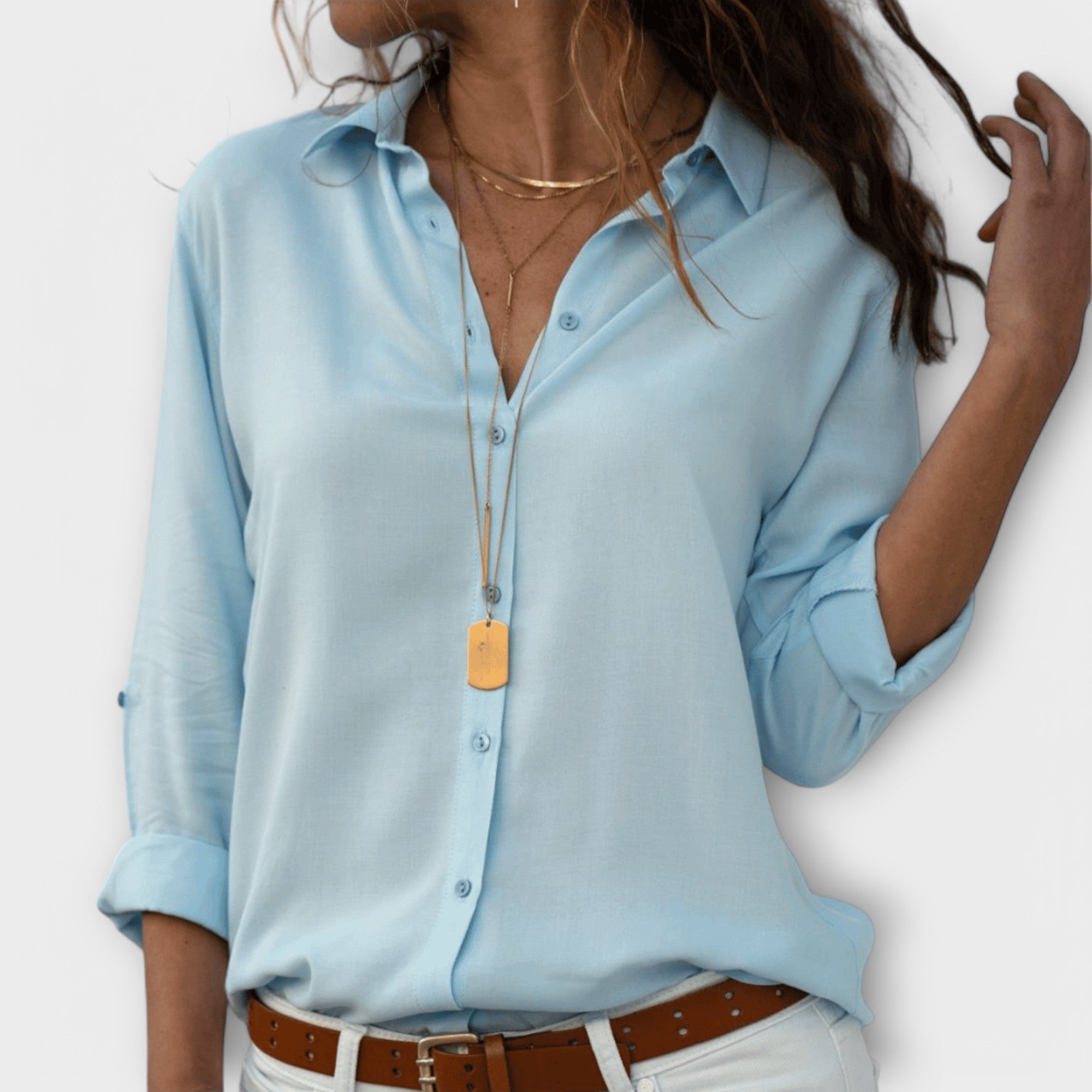 Nadia | V-Neck Relaxed Blouse