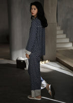 Noëlle | Dot Print Silk Pyjama Set