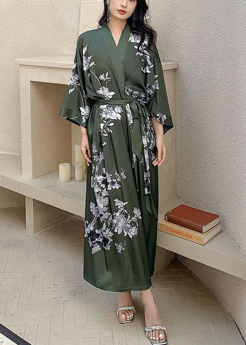 Noire | Printed Silk Robe