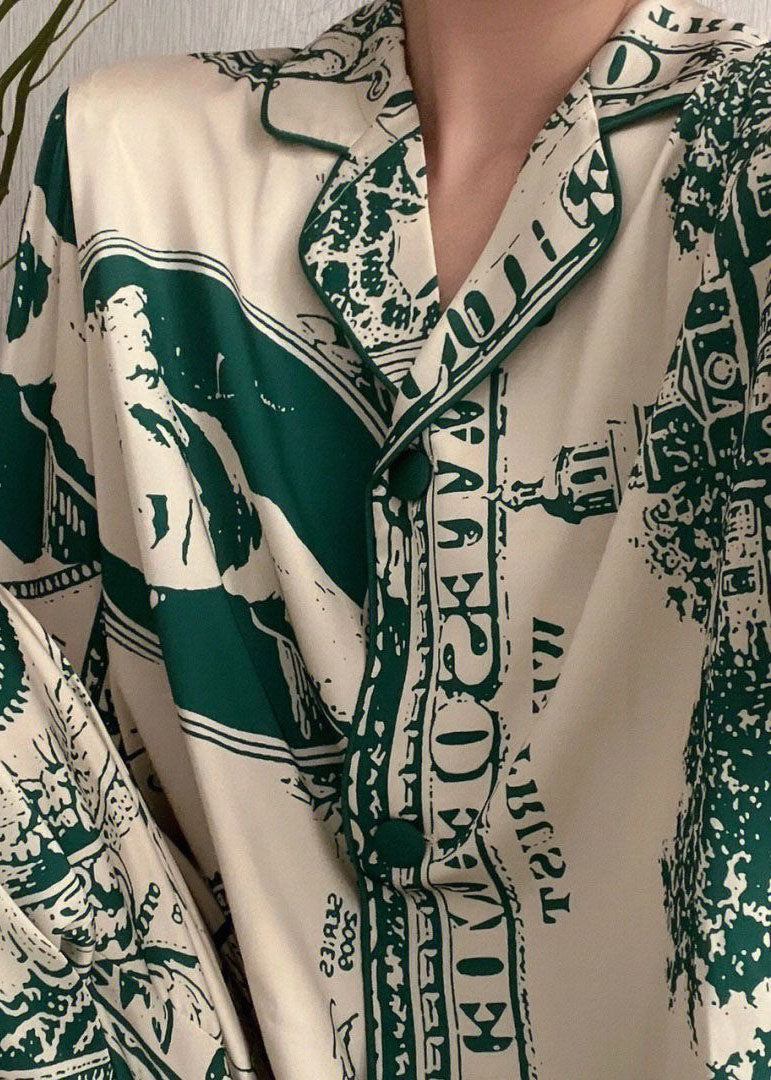 Fern | Floral Silk Pyjama Set