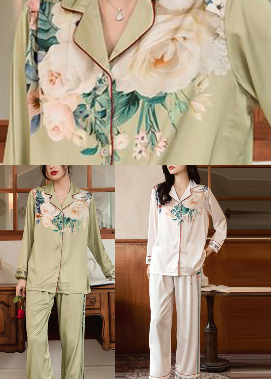 Sage | Collar Button Pyjama Set