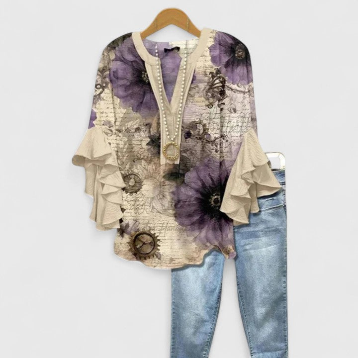 Talia | Floral Print Blouse