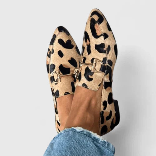 Olivie | Animal Print Loafer