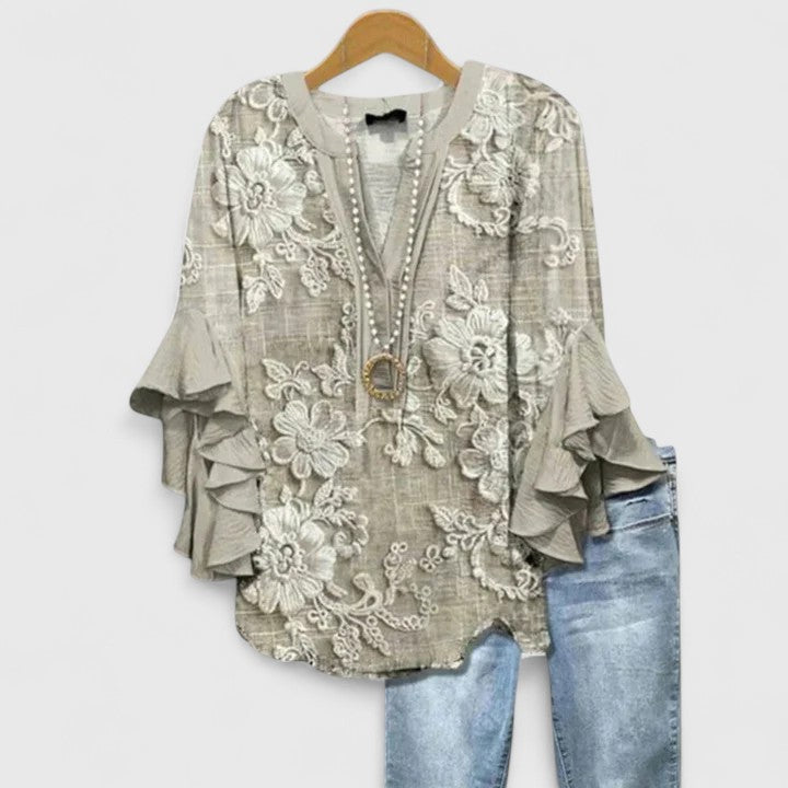 Talia | Floral Print Blouse
