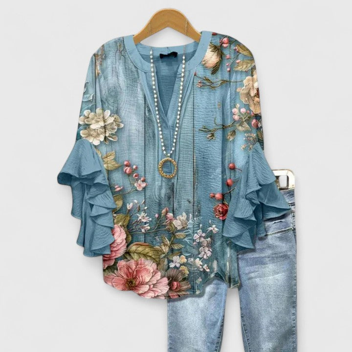 Talia | Floral Print Blouse