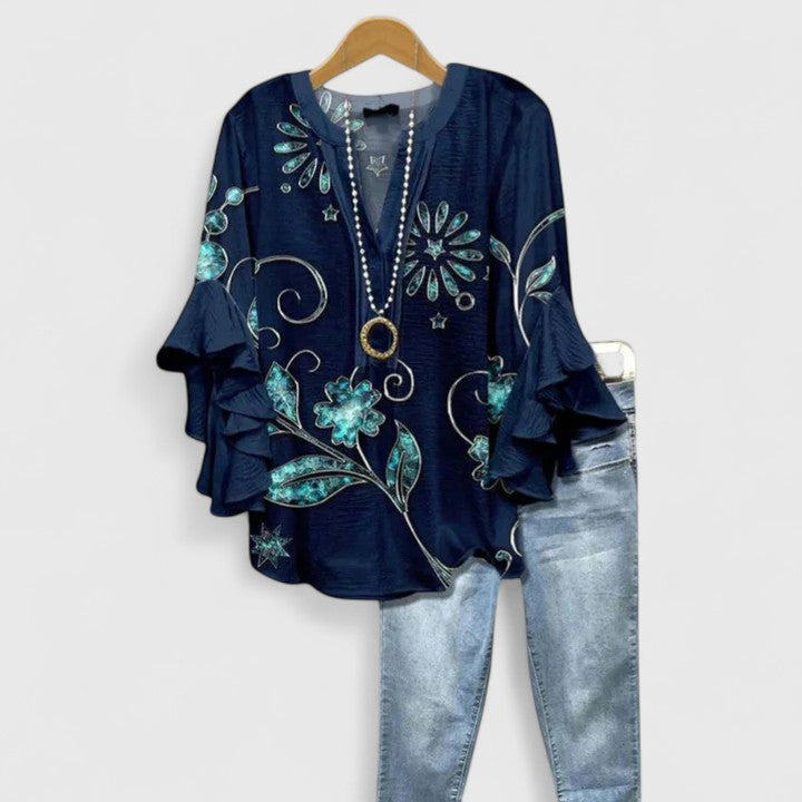 Talia | Floral Print Blouse