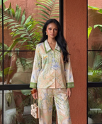 Drew | Pastel Silk Pyjama Set
