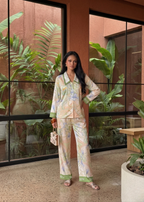Drew | Pastel Silk Pyjama Set
