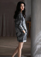 Léa | Tie-Dye Silk Pyjama Set