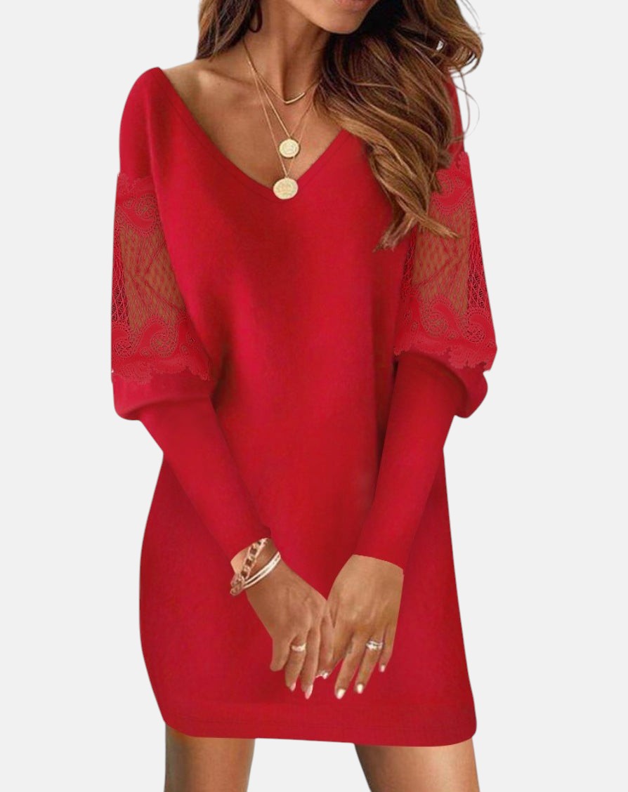 Noémie | V-Neck Lace Dress