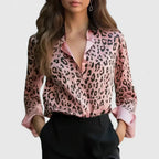 Lyza | Draped Satin Blouse