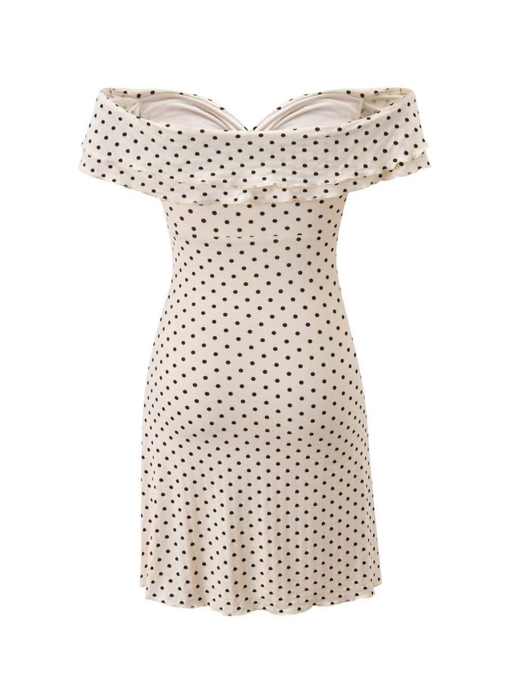 Denali Mini Dress | Cream Dot
