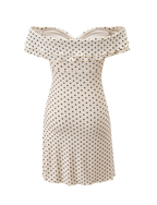 Denali Mini Dress | Cream Dot