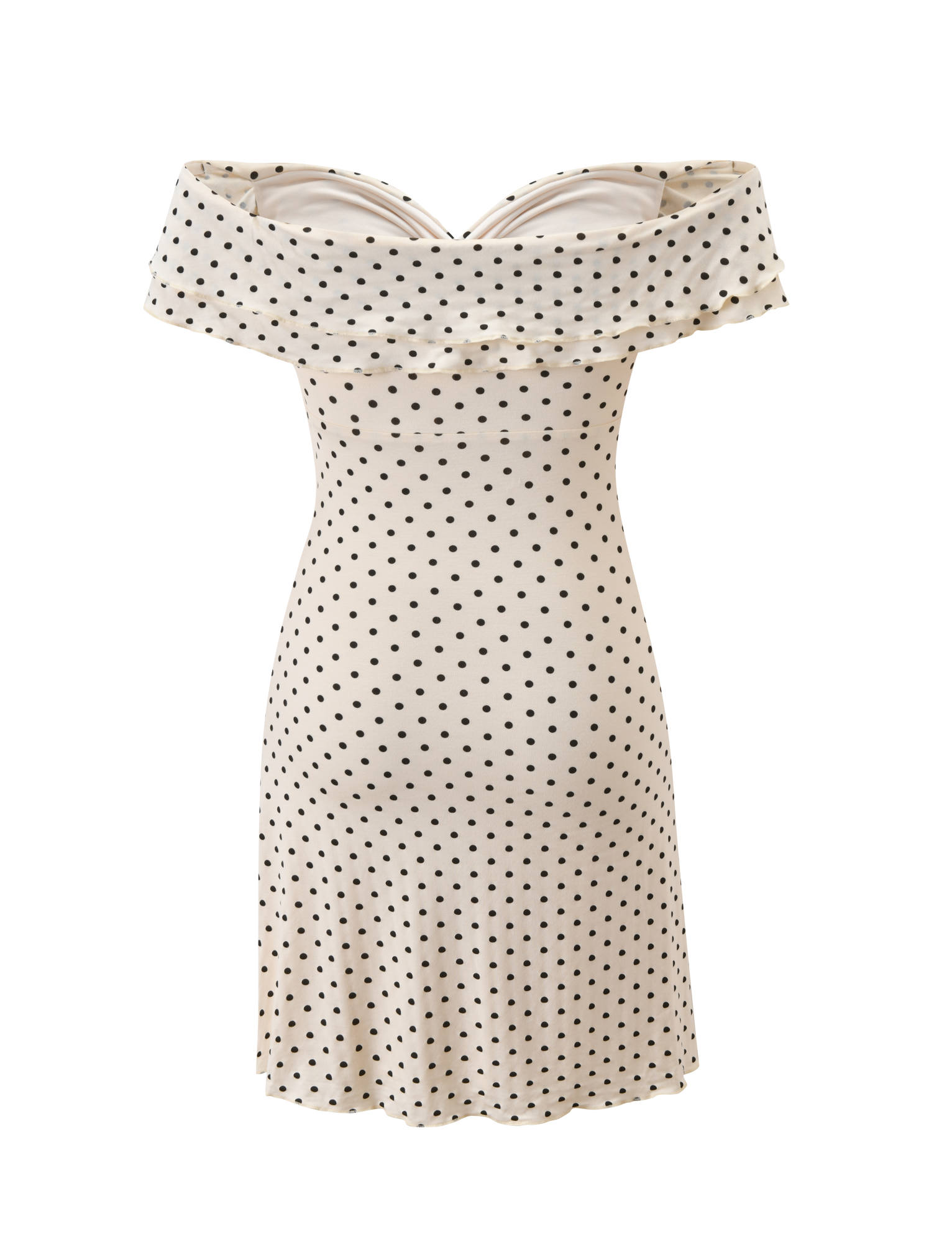 Denali Mini Dress | Cream Dot
