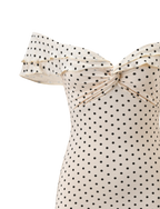 Denali Mini Dress | Cream Dot