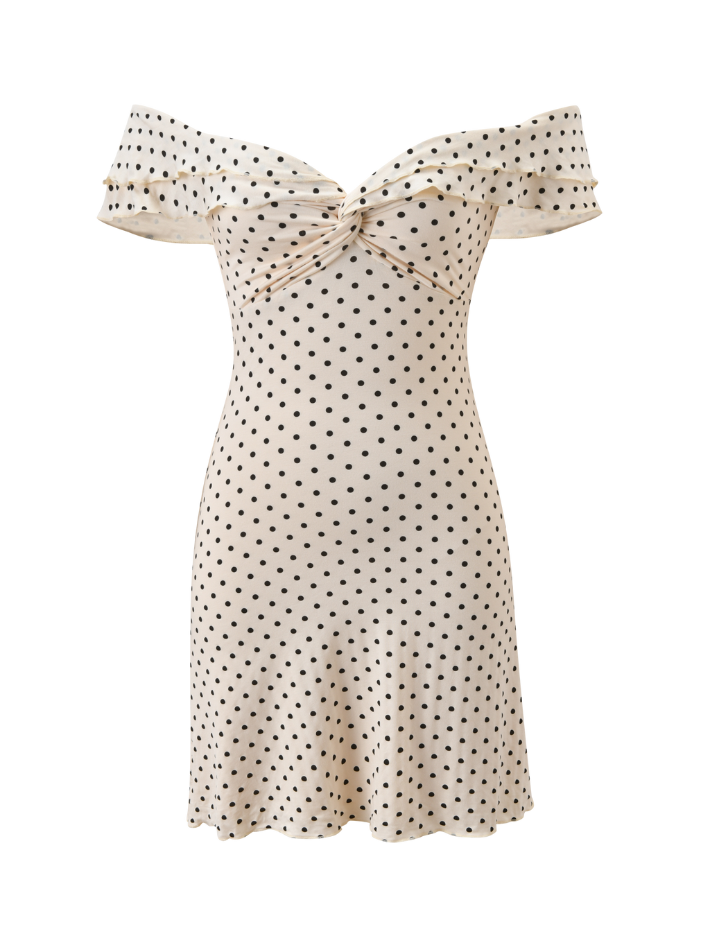 Denali Mini Dress | Cream Dot