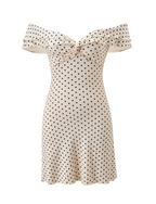 Denali Mini Dress | Cream Dot