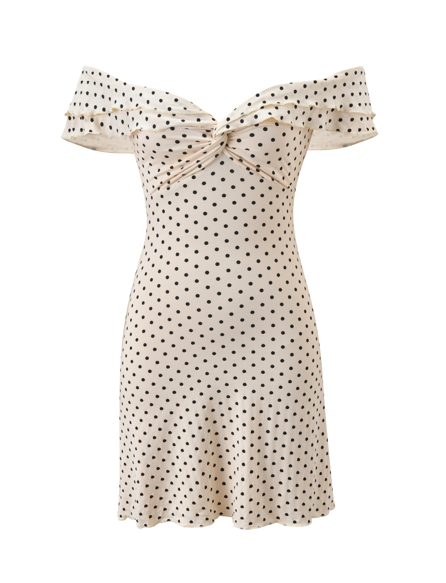 Denali Mini Dress | Cream Dot