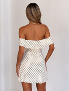 Denali Mini Dress | Cream Dot
