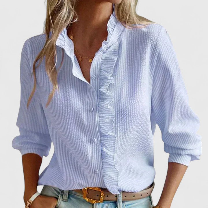 Yasmin | Long Sleeve Silk Blouse