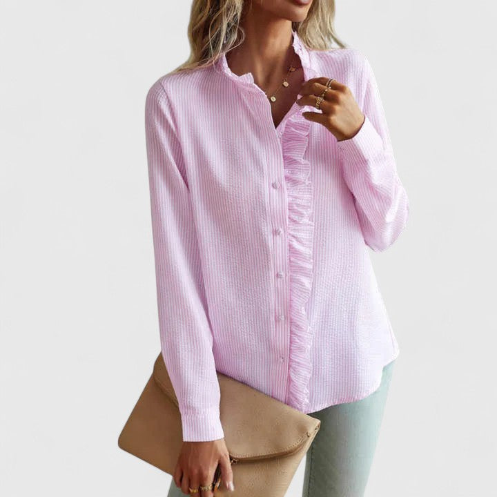 Yasmin | Long Sleeve Silk Blouse