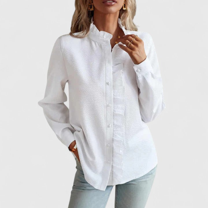 Yasmin | Long Sleeve Silk Blouse