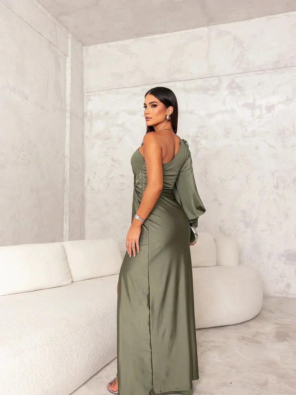 Valentina | Drape Maxi Dress