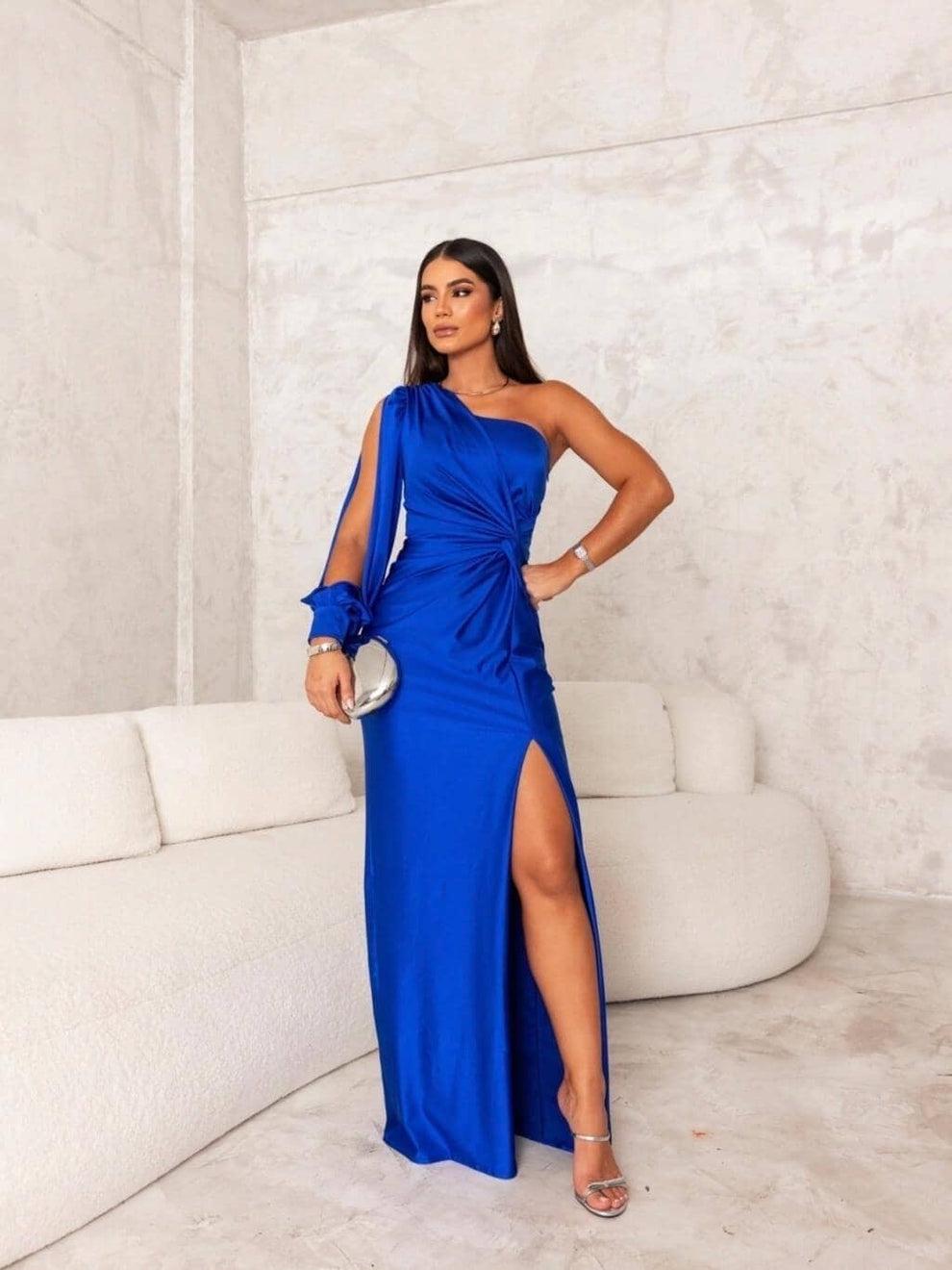 Valentina | Drape Maxi Dress