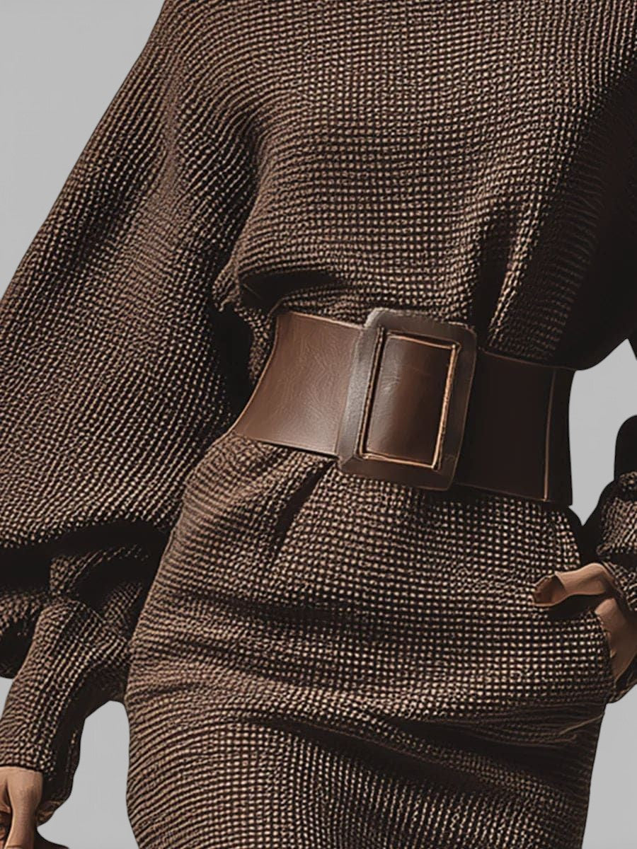 Cléa | Belted Knit Dress