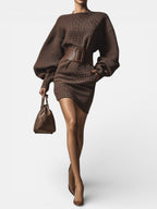 Cléa | Belted Knit Dress