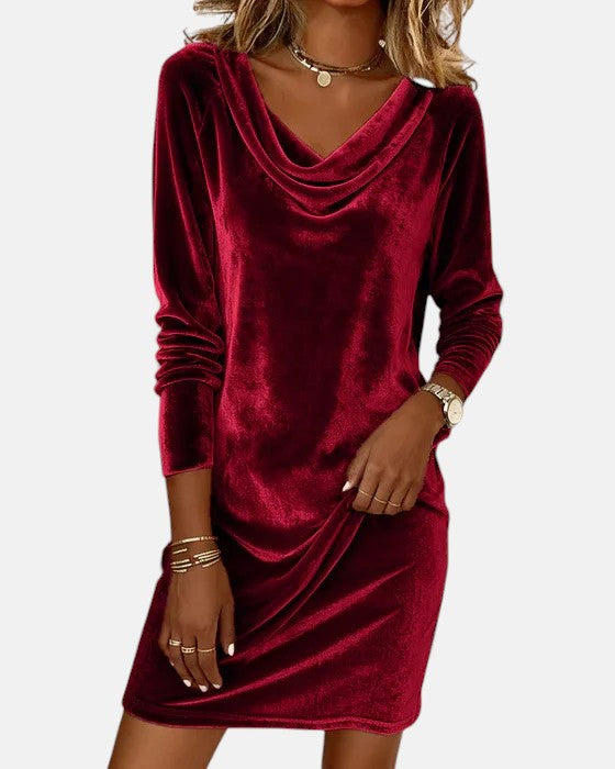 Celeste | Velvet Midi Dress