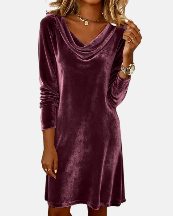 Celeste | Velvet Midi Dress
