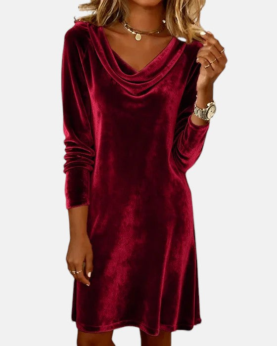 Celeste | Velvet Midi Dress